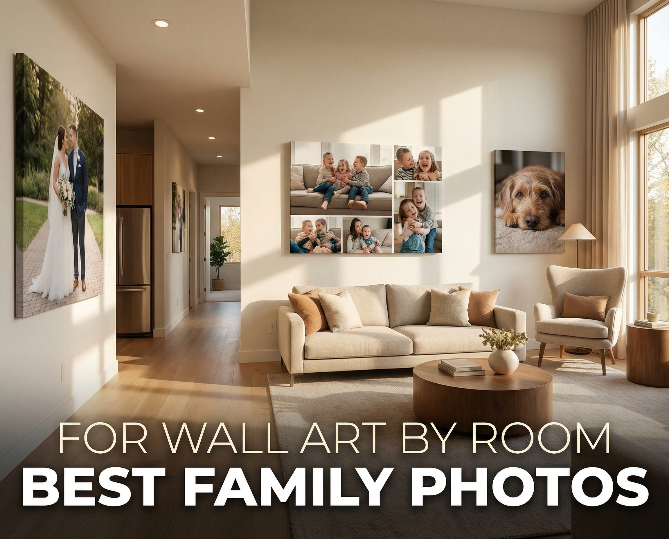 Best Family Photos for Wall Art by Room
