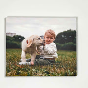 10x12 Snapshot Custom Canvas angled detail for a cozy family-centered nursery wall