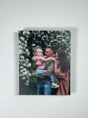 8x10 Impressions Custom Canvas lifestyle detail showing gallery-wrap edge and frame profile