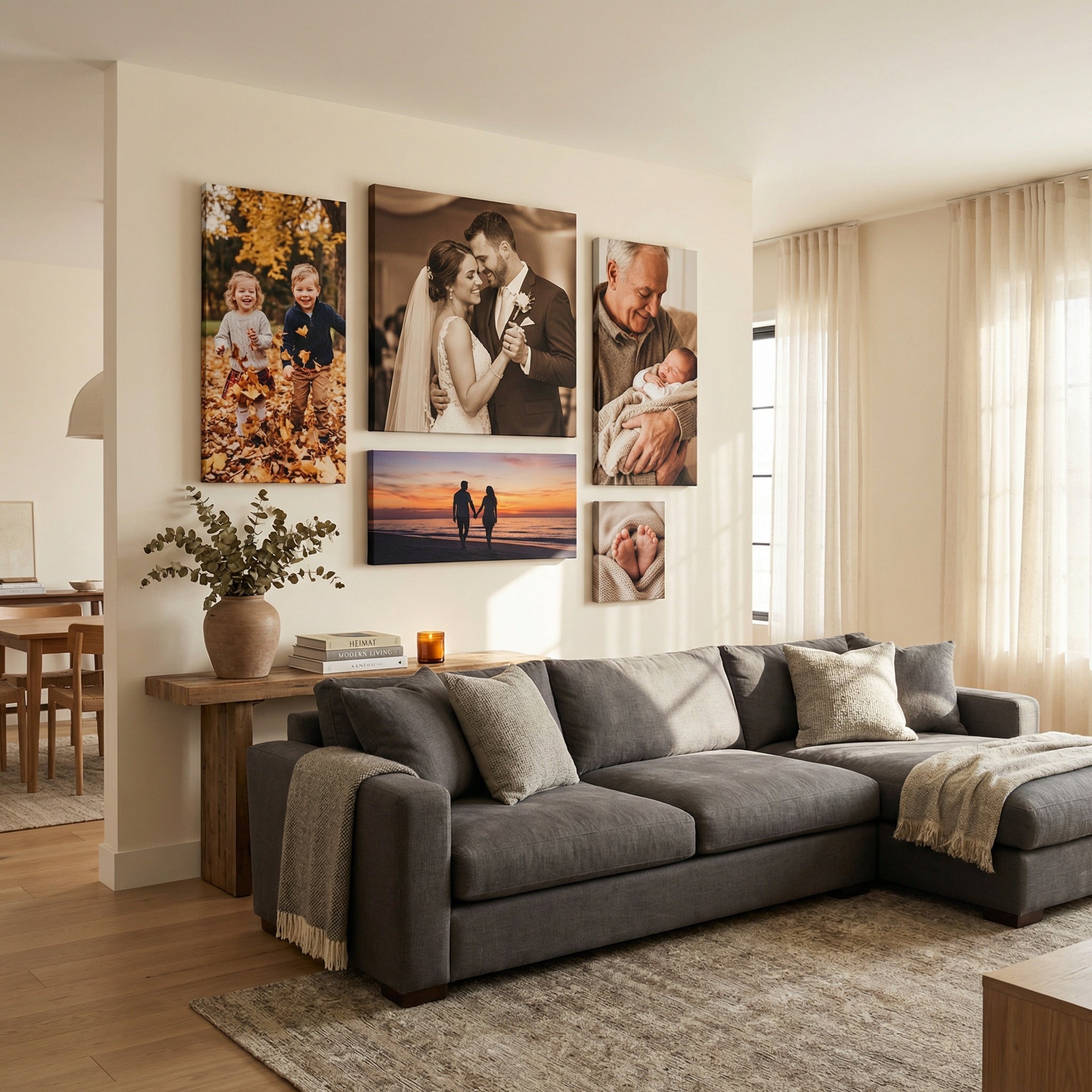 Signature Wall Set - 4 Custom Canvas Prints - Modern Canvas Company
